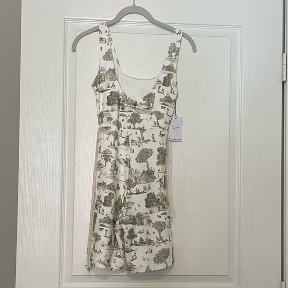 WeWoreWhat active bodysuit vintage voile sage - Picture 3 of 4